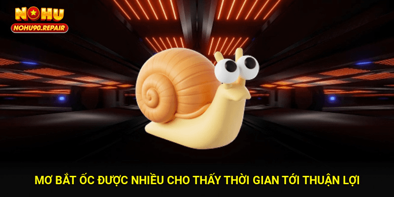 Mơ bắt ốc được nhiều cho thấy thời gian tới thuận lợi
